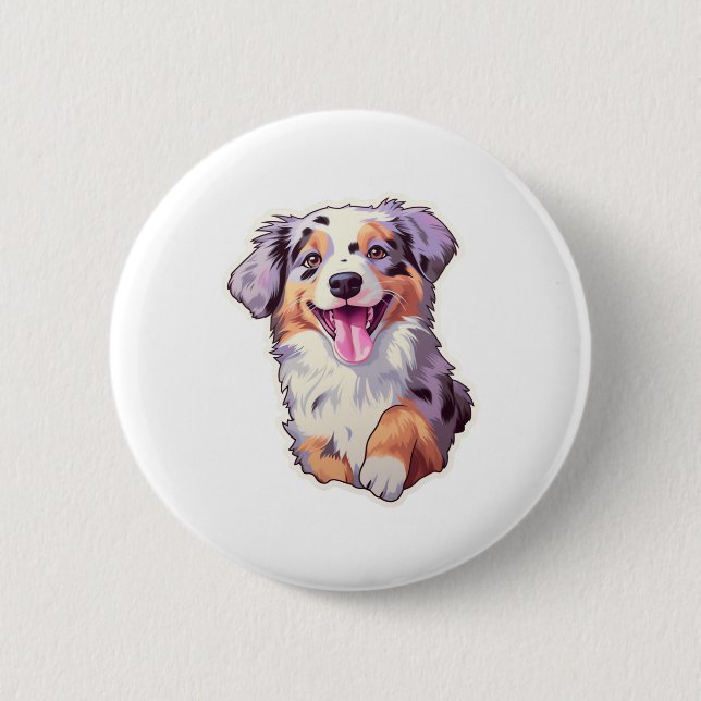 Australian Shepherd Button (Vorderseite)