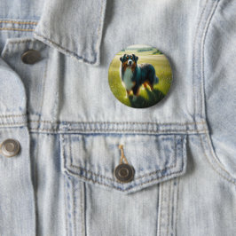 Australian Shepherd Button