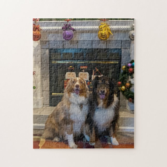 Australian Shepherd Christmas (Vertikal)
