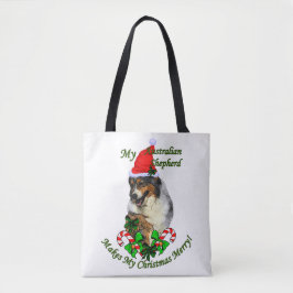 Australian Shepherd Christmas Tasche