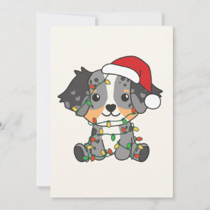 Australian Shepherd Christmas Winter Animals Feiertagskarte