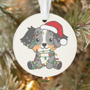 Australian Shepherd Christmas Winter Animals Ornament
