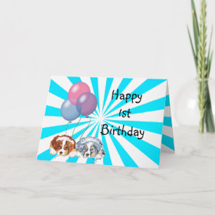 Australian Shepherd Custom Happy Birthday Card Karte
