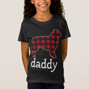 Australian Shepherd Daddy Christmas Red Kariert Au T-Shirt
