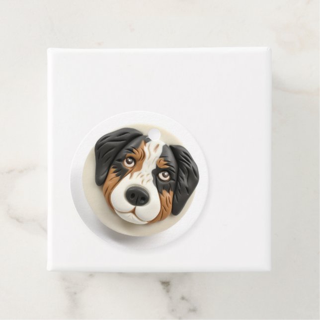 Australian Shepherd Dog 3D Inspiriert Geschenkanhänger (Beispiel)