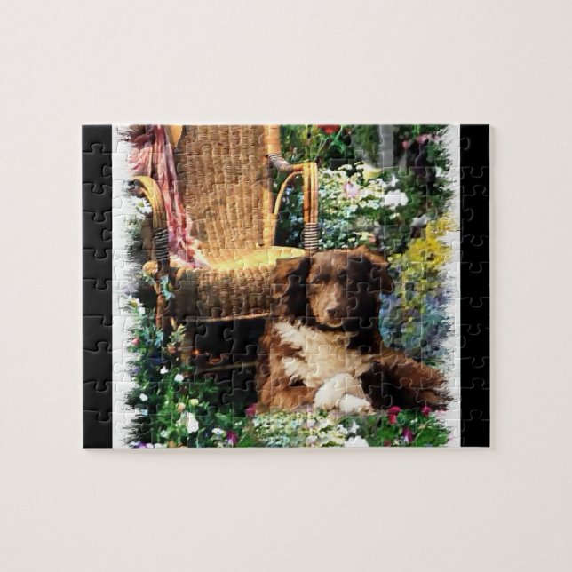 Australian Shepherd Dog Art (Horizontal)