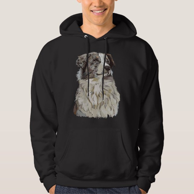 Australian Shepherd Dog   Australian Hoodie (Vorderseite)