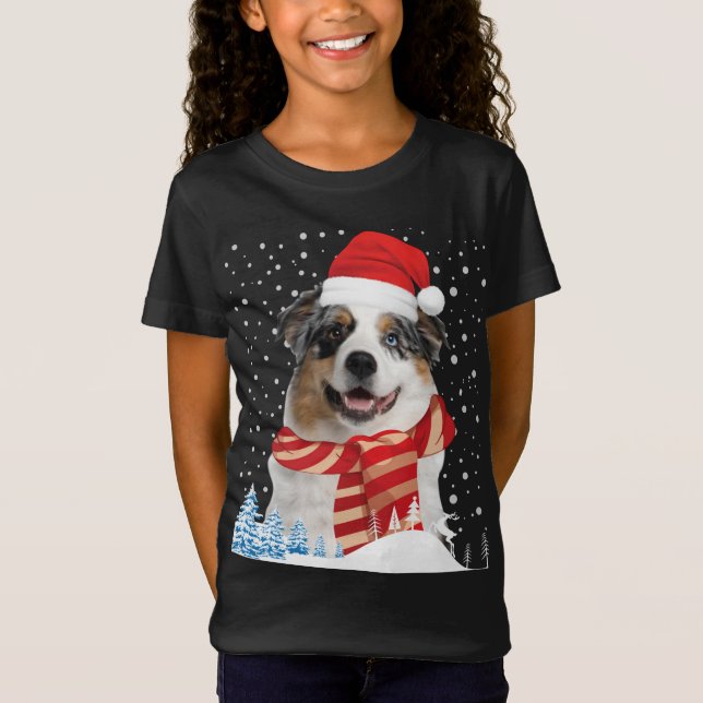 Australian Shepherd Dog laide de Noël Sweat amusan (Devant)