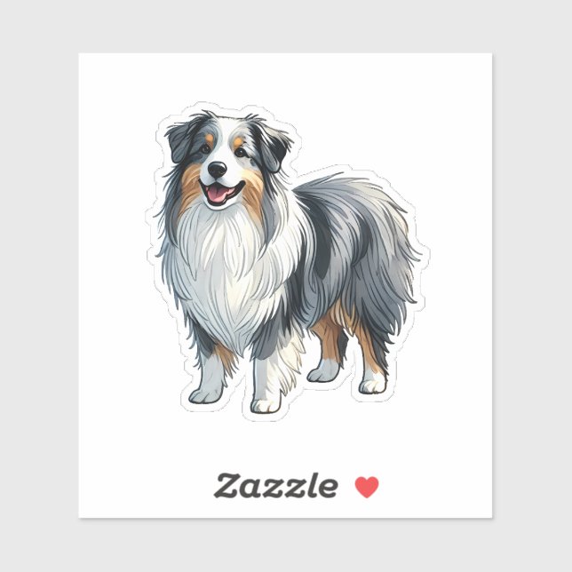 Australian Shepherd Dog Lover Aufkleber (Blatt)