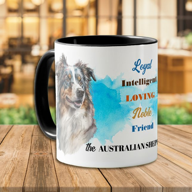 Australian Shepherd Dog Loyal Friend Tasse (Von Creator hochgeladen)