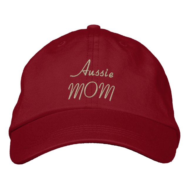Australian Shepherd Dog MAMA Bestickte Kappe (Vorderseite)