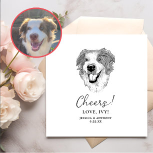 Australian Shepherd Dog Personalisiert Cheers Serviette