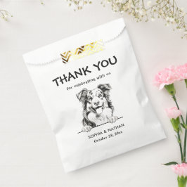 Australian Shepherd Dog Personalisiert Danke Geschenktütchen