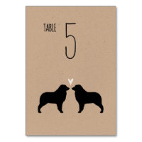Australian Shepherd Dog Silhouetten Wedding