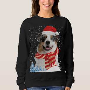 Australian Shepherd Dog Ugly Christmas Sweater Fun Sweatshirt
