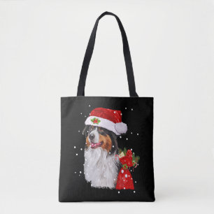 Australian Shepherd Dog Weihnachtsmannmütze Weihna Tasche