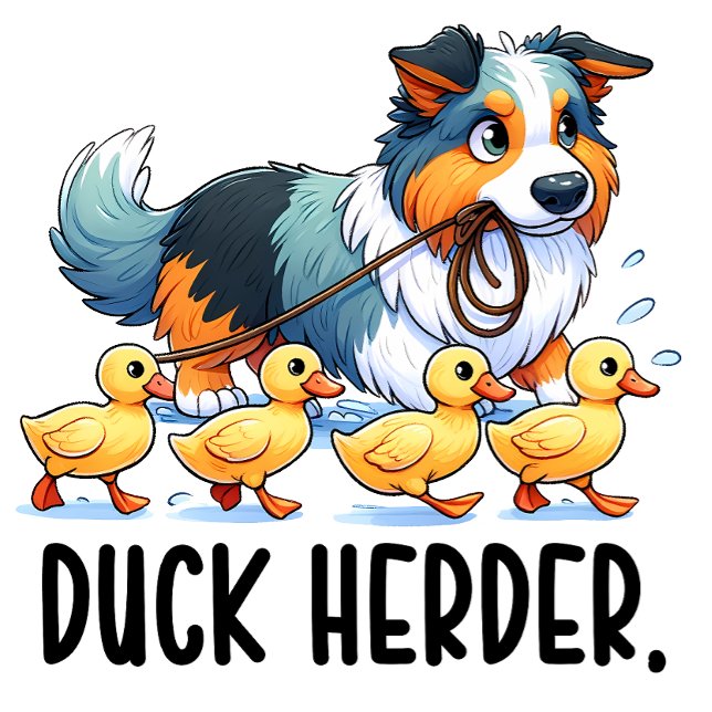 Australian Shepherd Duck Herder T-Shirt (Von Creator hochgeladen)