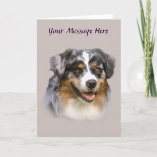 Australian Shepherd Fabulous Greeting Card Karte