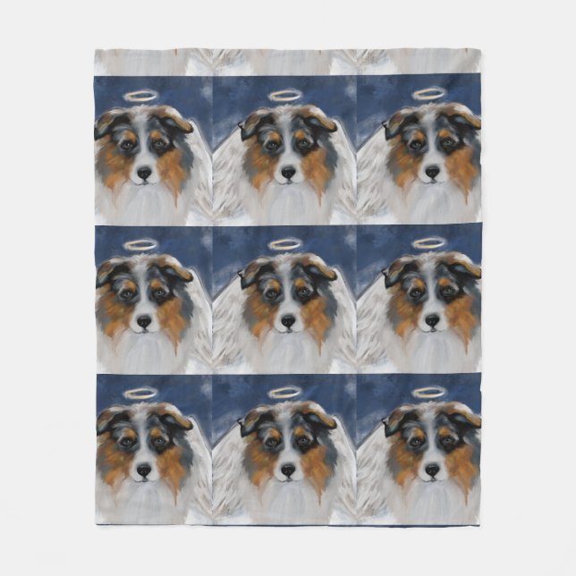 Australian Shepherd Fleecedecke (Vorderseite)