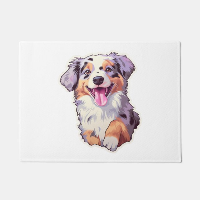 Australian Shepherd Fußmatte (Vorderseite)