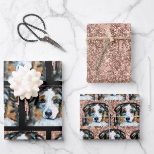 Australian Shepherd Geschenkpapier Set