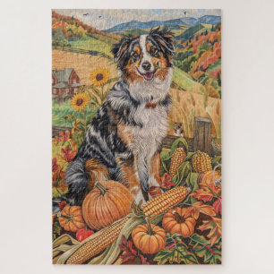 Australian Shepherd Herbsternte Thanksgiving