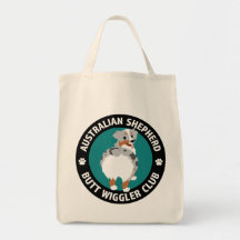 Australian Shepherd Hintern Wiggler Club (Blue Mer