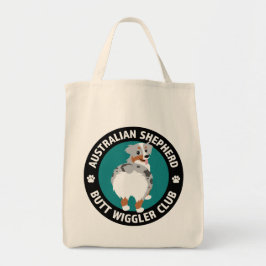 Australian Shepherd Hintern Wiggler Club (Blue Mer Tragetasche