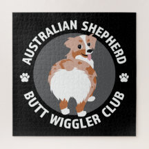 Australian Shepherd Hintern Wigglers Club - Red Me