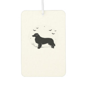 Australian Shepherd Hund � Halloween Mond Silhouet Autolufterfrischer