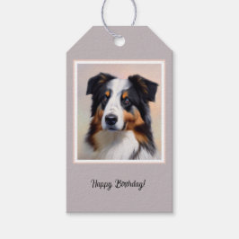 Australian Shepherd Kopf - Geschenkanhänger