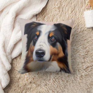 Australian Shepherd Kopf - Kissen