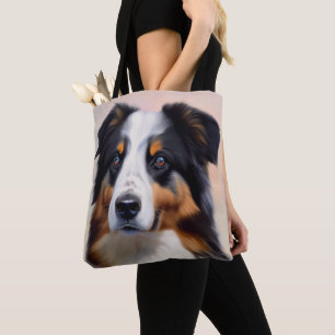 Australian Shepherd Kopf - Tasche