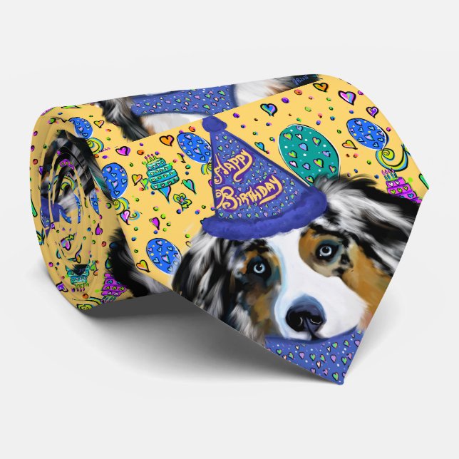 AUSTRALIAN SHEPHERD KRAWATTE (Gerollt)