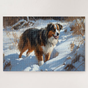 Australian Shepherd Let It Snow Christmas