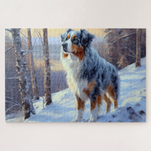 Australian Shepherd Let It Snow Christmas