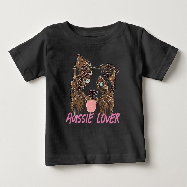 Australian Shepherd Lover Baby T-shirt (Vorderseite)