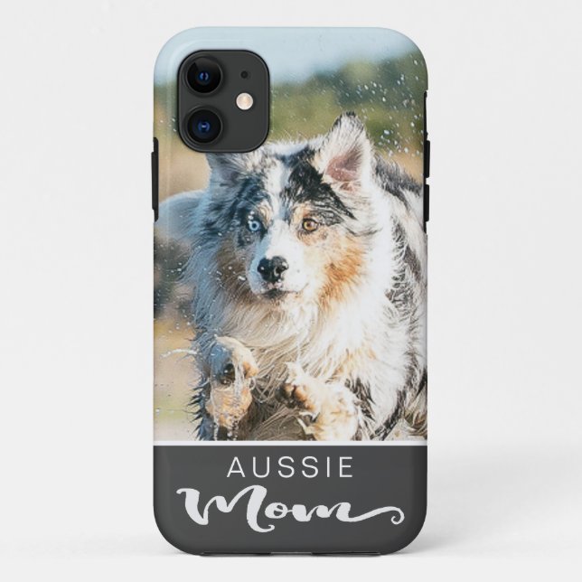 Australian Shepherd Mama Dog Foto Case-Mate iPhone Hülle (Rückseite)