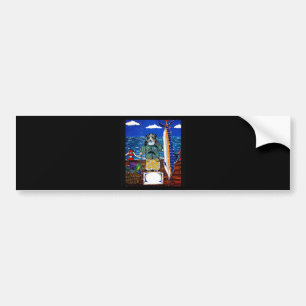 Australian Shepherd Marlin Angeln Autoaufkleber