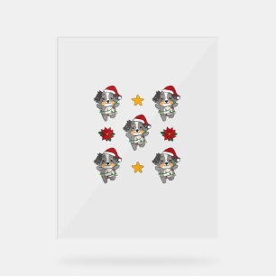 Australian Shepherd Merry Christmas Winter Hogs Ch Acrylschild