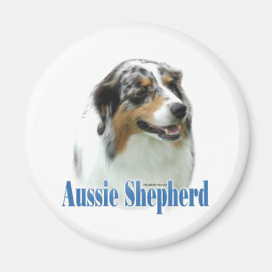 Australian Shepherd Name - Maßgeschneiderte Magnet