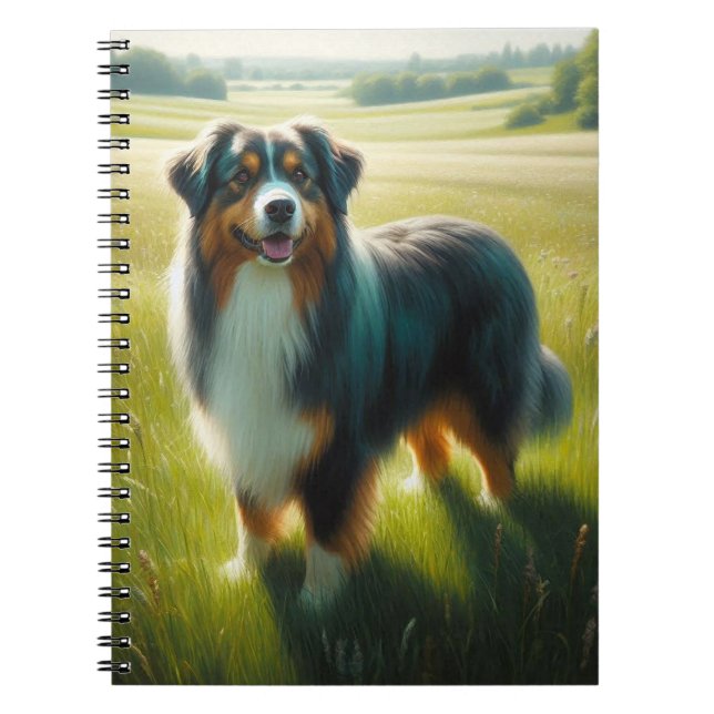 Australian Shepherd Notizblock (Vorderseite)