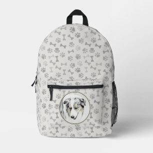 Australian Shepherd Painting - Original Dog Art Bedruckter Rucksack