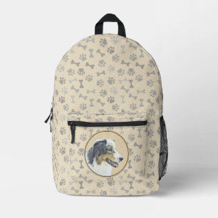 Australian Shepherd Painting - Original Dog Art Bedruckter Rucksack