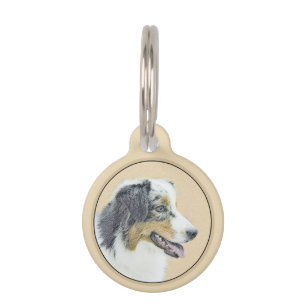 Australian Shepherd Painting - Original Dog Art Haustiermarke