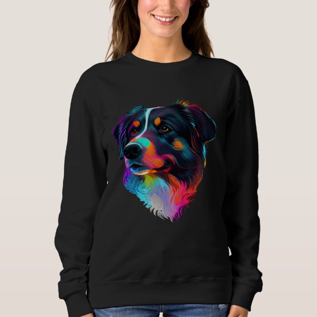 Australian Shepherd Pop Australian Shepherd Sweatshirt (Vorderseite)