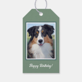 Australian Shepherd Portrait - Geschenkanhänger