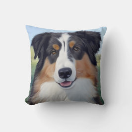 Australian Shepherd Portrait - Kissen