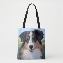 Australian Shepherd Portrait - Tasche
