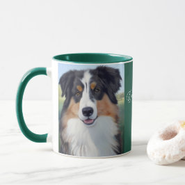 Australian Shepherd Portrait -  Tasse